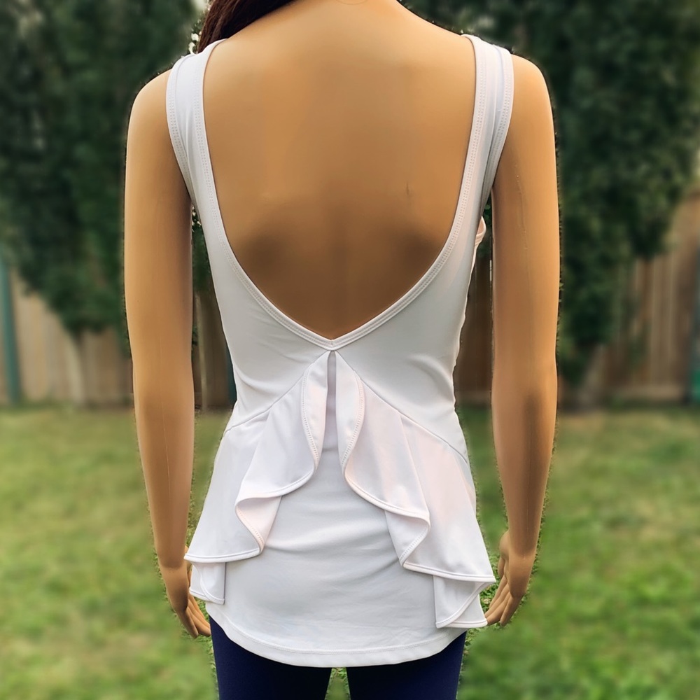 Karma Athletics peplum hem tank top